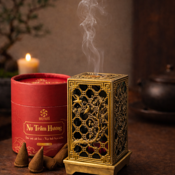 trụ xông trầm hợp kim cao cấp TRUXONG001-2